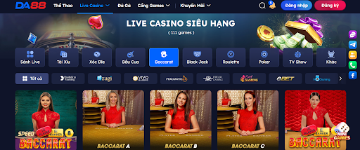 Mẹo cá cược Live Casino DA88 không thể bỏ lỡ