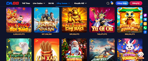 Nổ hũ DA88 có những game nào nổi bật?