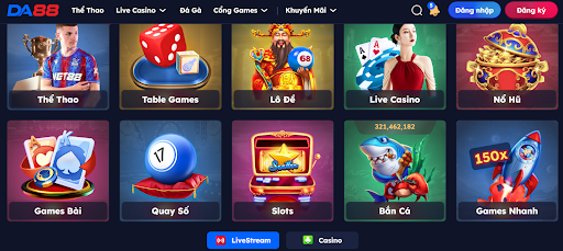 Trải nghiệm kho game DA88 đẳng cấp thời thượng